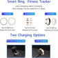Fitness Tracker, Smart Ring for Women Men, Sleep Tracker Ring with 24/7 Heart Rate Monitor, Fitness Ring with Activity Tracker, Step Counter, Calorie Pedometer, No APP Fee, iOS Android (Gold, 8)