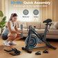 Exercise Bike, CHAOKE Quiet Magnetic Resistance 300LB Capacity Stationary Bike for Home with App Compatible, Indoor Bike with Comfortable Seat and Digital Display