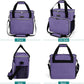 BAGLHER Dog Travel Bag, Pet Travel Bag (ALL Pet Travel Supplies), With 2 Pet Food Containers and 2 Collapsible Silicone Bowls; Essential Kits for Pet Travel Purple