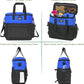 WOLT Dog Travel Bag Dog Bag for Traveling and Supplies with 2 Collapsible Bowls, 2 Food Containers, 1 Place Mat, Blue
