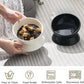 YINGFAN Elevated Cat Bowls, 5oz Ceramic Raised Cat Bowl for Cats/Kittens with Tilted Design, Porcelain Cats Feeding Dishes for Food/Water, Anti Vomit, Microwave & Dishwasher Safe (Black)