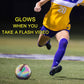 Soccer Ball, Holographic Reflective Glowing Soccer Ball for Men Women Training