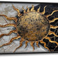 Quorin Golden Sun Large Wall Art Abstract Day and Night Pictures Black and Golden Wall Decor Canvas Print Painting Artwork for Bathroom Living Room Bedroom 60L x 30W