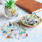 Keedolla 0.93 LB Fluorite Tumbled Chips Aquarium Fish Tank Gravel, Natural Crystal Quartz Stones Rocks Pebbles for Vase Fillers, Garden, Succulent Plants Decor