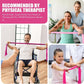 Resistance Bands, Exercise Bands, Physical Therapy Bands for Strength Training, Yoga, Pilates, Stretch Elastic Band with Different Strengths, Workout Bands for Home Gym