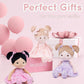 Soft Baby Doll Toys (12''), My First Baby Rag Doll for 1 Year-Old Girl Birthday Gift,Christmas Plush Toys Gift for Toddler Kids Infants-Florabelle-Girl-Pink-Tanned