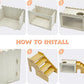 Fhiny Hamster Hideout Wooden Chamber with Climbing Ladder, Visible Hamster Digging Box with Acrylic Transparent Board Gerbil Platform Exploring House Habitat Decor for Dwarf Hamsters Gerbils Mice