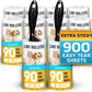 Lint Rollers 2 pcs, 900 Sticky Sheets, Extra 8 Spare Rollers/Hair Remover for Clothes, Furniture, Couch, Carpet, Dog Hair Remover, Cat Hair Remover, Animal Fur, Fuzz
