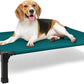 Heeyoo Elevated Dog Bed, Cooling Raised Pet Cot with Chew Proof Washable Breathable Mesh and Metal Frame, Portable Dog Cot Bed with No-Slip Feet for Outdoor or Indoor Use
