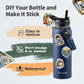 40 oz Insulated Water Bottle with Straw (Cold for 48 Hrs), Stainless Steel Triple Wall Vacuum Sports Water Jug, Leakproof Hydro Cup Flask with Paracord Handle & Straw Spout Lids & DIY Stickers