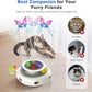 Automatic Interactive Cat Toys for Indoor Cats & Bored Adults - Kitten Toys with Fluttering Butterfly, Ambush Feather & Track Balls - Exercise & Stimulation for Playful Cats (Beige)