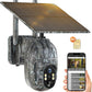 VOOPEAK Cellular Trail Camera, 2.5K Trail Cameras with Color Night Vision, Built-in SIM Card Live Streaming Pan 355° Tilt 90° Game Camera Solar Powered Motion Activated No WiFi Needed