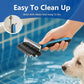 2-in-1 Shedding Brush and Detangling Comb Combo,Stripping Brush for Medium and Large Dogs, Dog and Cat Grooming Comb, 22 Stainless Steel Teeth Remove Tangled Hair, Pet Grooming Tools-large