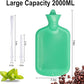 Enema Bag Kit with 5ft Hose Coffee Enemas at Home Water Shower Douche Colon Detox Cleanse Kit with Enema Tubing, Enema Tips, Clamp and Hook (Green, 2 L)