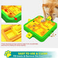 Dog Puzzle Toy Mental Stimulation - Level 3 in 1 Dogs Food Feeder Puzzle, Dog Treat Puzzle Feeder (Advanced-Green Board)