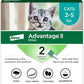 Advantage II Kitten Vet-Recommended Flea Treatment & Prevention | Cats 2-5 lbs. | 2-Month Supply