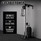 Mikolo Wall Mount Cable Station, Cable Crossover Machine with Dual Pulley System and 18 Adjustable Positions for Home Gym Fitness Equipment