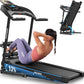 ANCHEER Foldable Treadmill with Sit Up Bench, 2025 Upgrade 3.5HP Portable Treadmills for Home with Incline 350 lbs Capacity, Smart LCD Display Body Fat& Heart Rate, Multifunction Exercise Equipment