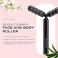 Revolution Roller - Germanium Stone Uplifting Face/Body Beauty Massage Tool/Roller/Wand for Skin Tightening/Firming, De-Puffing, Anti-Aging (Black)