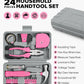 24pcs Home DIY Tool Kit for Household, Office & Garage - General Repair Small Hand Tool Set with Storage Case