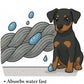 Devil Dog Premium Pet Drying Towel, Ultra-Soft, Highly Absorbent Microfiber Bath Towel for Dogs, Cats, and Other Animals - Gray, Small 16" x 24" 1200GSM 80% 20% Blend