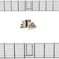 Dog Playpen 40 inch 36 Panels Indoor Outdoor Dog Pen for Large/Medium/Small Dogs Heavy Duty Metal Dog Fence Outdoor for Yard, Puppy Playpen with Door Portable Pet Fence for RV Camping Yard