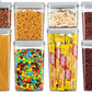 Ankou Food Storage Containers Pop Airtight Food Storage Containers with Lids for Kitchen Pantry Organizing Cereal Snack Flour Sugar Coffee Spaghetti Stackable - 8 Pcs (1.2, 2.0, 2.7, 3.3qt)*2