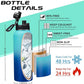 Stainless Steel Water Bottle 40oz - Insulated Water Bottle with Straw & Spout Lids, Survival Paracord, Strap Sleeve, Protective Cup Mat, Wide Mouth Thermo Jug Flask for Sports Gym or Office