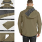 Outdoor Ventures Men's Lightweight Softshell Jacket Fleece Lined Hooded Water Resistant Winter Hiking Windbreaker Jackets