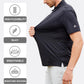 Esabel.C Jacquard Golf Shirts for Men Moisture Wicking Short Sleeve Performance Dry Fit Active Mens Polo Shirts