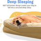 Washable Orthopedic Large Dog Bed -XL Large Dog Bed with Removable & Waterproof Cover Pet Beds with Foam Support for Big Size Dogs with Bolster