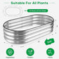 JERIA Raised Garden Bed,Galvanized Raised 2 Pcs 4×2×1ft Planter Boxes Outdoor with Easy Assembly, Large Garden Bed for Vegetables, Fruits, Flower