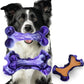 Magicorange Tough Dog Toys, Chew Toys for Aggressive Chewers, Dog Bone Toy Nylon Almost Indestructible Dogs Toy for Teeth Cleaning and Training (Purple)