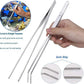 7 in 1 Aquarium Aquascaping Tools Kits,Stainless Steel Aquarium Plant Tools Tweezers Scissors Scrapers for Aquarium Tank Clean Fish Tank Aquascape Tools Sets