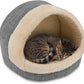 Best Pet Supplies Cozy Cat Cave by - Gray, 17 x 15 x 14