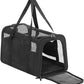 Petsfit Airline Approved Dog Carrier Cat Carrier, Soft-Sided Collapsible Pet Carrier for Travel, 3 Carrying Ways, Lightweight and Ventilation on 5 Sides, Escape Proof, with Soft Fleece Pad