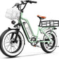 1500W Electric Bike for Adults,48V 20/60Ah Removable Battery Max Range 80Miles & 30MPH Electric Bicycle,20''×4" Fat Tire Ebike,Adult Electric Bicycles for Commute Beach Snow,E-Bike UL Certified