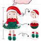 Soft Baby Doll Toys for Girls (16''), My First Christmas Dolls, Baby Rag Doll Plush Toys for Toddler Kids Infants -Christmas Special - Natalie The Elf