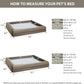 WNPETHOME Giant Dog Bed, Washable Dog Couch with Removable Waterproof Cover, Orthopedic Large Pet Sofa Bed with Bolster Sides for Sleeping