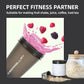 2 Pack Protein Shaker Bottle, 24 oz Protein Shaker Cup with Wire Shaker Ball for Pre Workout, Shake Bottle with Carrying Handle, BPA-Free & Dishwasher Safe (Black, Pink)