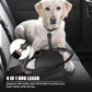 4-6FT Heavy Duty Dog Leashes for Large Dogs, Shock Absorbing Bungee Tactical Leash with 2 Padded Handle, Car Seatbelt and Metal Carabiner Clip, Strong No Pull Dog Leash for Medium