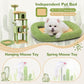 Globlazer Heavy Duty Cactus Cat Tree for Large Cats, Sturdy 72in Maine Coon Cat Tree for Large Cats 20 lbs+ Cactus Cat Tower for Adult Biggest Cats with 6 Scratching Posts, Hammock, S72, Green