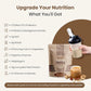 UpNourish Peanut Butter Vegan Protein Powder 54 Superfoods Powder,1.5 Billion CFU Probiotics 21g Plant Based Protein,No Sugar No Dairy No GMO Dairy Free,Meal Replacement Shake Keto-Friendly Low-Carb Diet,15 Servings
