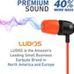 LUDOS Clamor Wired Earbuds in-Ear Headphones, 5 Years Warranty, Earphones with Microphone, Noise Isolating Ear Buds, Memory Foam for iPhone, Samsung, School Students, Kids, Women, Small Ears - Coral