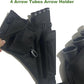 Archery Hip Quiver for Arrows with 4 Arrow Tubes Arrow Holder, Pockets for Accessories and Waist Belt