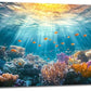 Quorin Ocean Large Wall Art Undersea Coral Reef Fish Pictures Sea Nautical Wall Decor Canvas Print Painting Artwork for Bathroom Living Room Bedroom 30"x60"