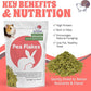 Snout and Shell Pea Flakes for Small Pets – High-Protein Treat for Guinea Pigs, Rabbits, Hamsters, Chinchillas & More – Fun Foraging Snack – 2 oz (28g)