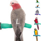 Brid Cage Safety Pumice Perch - Trims Nails and Beak - Promotes Healthy Nails and Beaks - Safe Non-Toxic Bird Supplies for Bird Cages - Large 12"