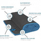 Youphoria Yoga Microfiber Non-Slip Towel - Hot Yoga Mat Towel for Enhanced Grip and Sweat Absorption