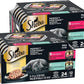 Sheba Perfect Portions Wet Cat Food Cuts in Gravy Variety Pack, with Sustainable Tuna and with Sustainable Salmon, 2.6 oz. Twin-Pack Trays (12 Count, 24 Servings) (Pack of 2)